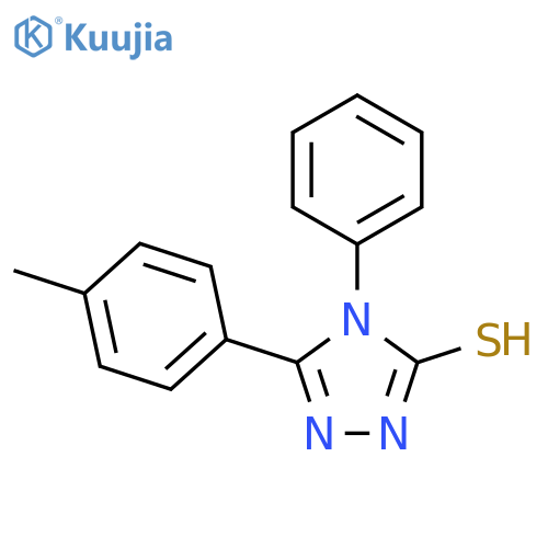5-(4-Methylphenyl)-4-phenyl-4H-1,2,4-triazole-3-thiol structure