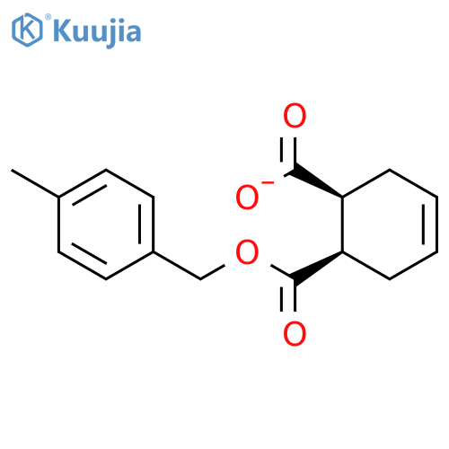 4-CYCLOHEXENE-1,2-DICARBOXYLIC ACID, 1-[(4-METHYLPHENYL)METHYL] ESTER, (1R,2S)- structure
