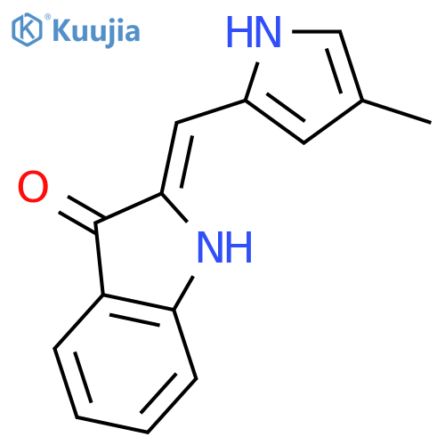3H-Indol-3-one, 1,2-dihydro-2-[(4-methyl-1H-pyrrol-2-yl)methylene]- structure