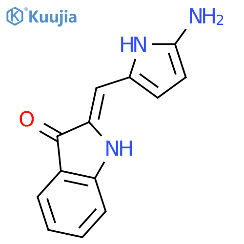 3H-Indol-3-one, 2-[(5-amino-1H-pyrrol-2-yl)methylene]-1,2-dihydro- structure