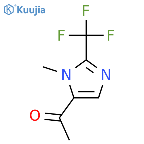 1-[1-methyl-2-(trifluoromethyl)-1H-imidazol-5-yl]-Ethanone structure