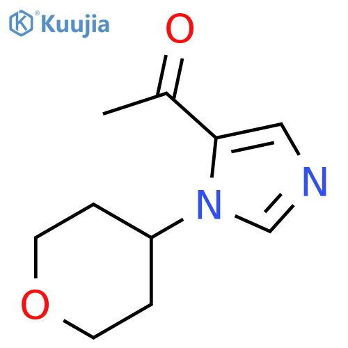 1-[1-(tetrahydro-2H-pyran-4-yl)-1H-imidazol-5-yl]-Ethanone structure