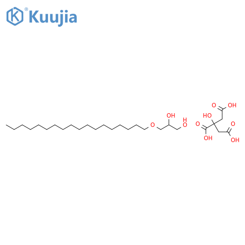 1,2,3-propanetricarboxylic acid, 2-hydroxy-, ester with 3-(octadecyloxy)-1,2-propanediol structure