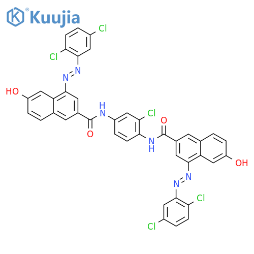 2-Naphthalenecarboxamide, N,N'-(2-chloro-1,4-phenylene) bis[4-[(2,5-dichlorophenyl)azo]-6-hydroxy- structure