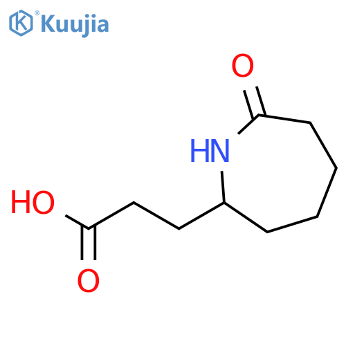 1H-Azepine-2-propanoic acid, hexahydro-7-oxo- structure