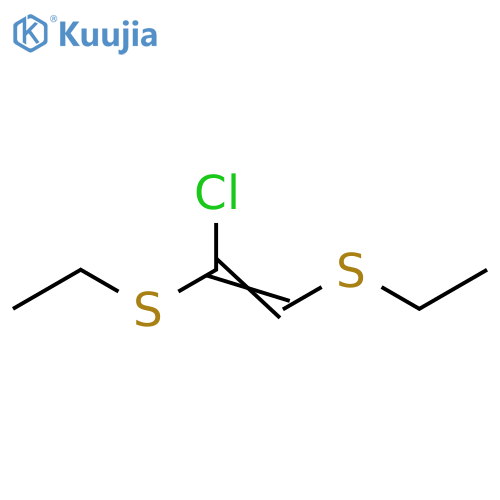 Ethene, 1-chloro-1,2-bis(ethylthio)- structure