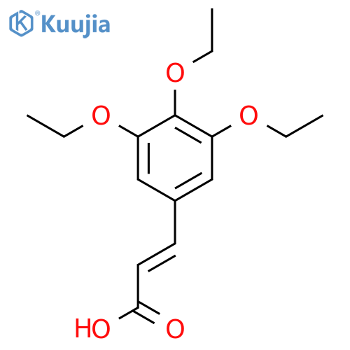 (2E)-3-(3,4,5-triethoxyphenyl)prop-2-enoic acid structure