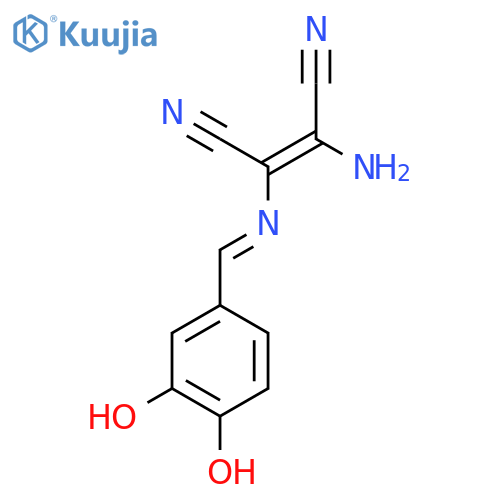 2-Amino-1-(1-aza-2-(3,4-dihydroxyphenyl)vinyl)ethene-1,2-dicarbonitrile structure