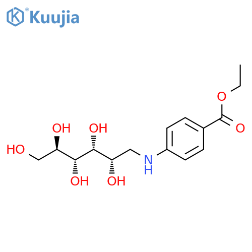 D-Glucitol, 1-deoxy-1-[[4-(ethoxycarbonyl)phenyl]amino]- structure