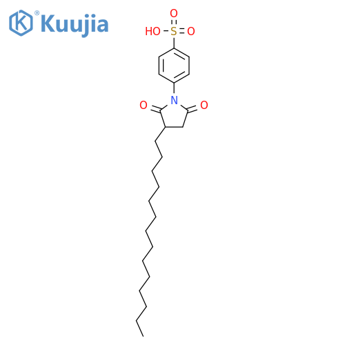 Benzenesulfonic acid, 4-(2,5-dioxo-3-tetradecyl-1-pyrrolidinyl)- structure