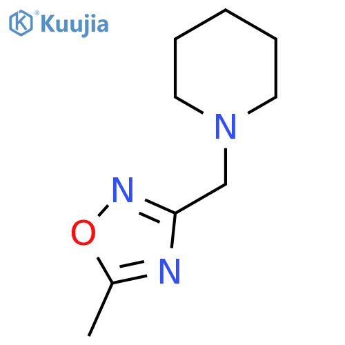 1-(5-methyl-1,2,4-oxadiazol-3-yl)methylpiperidine structure