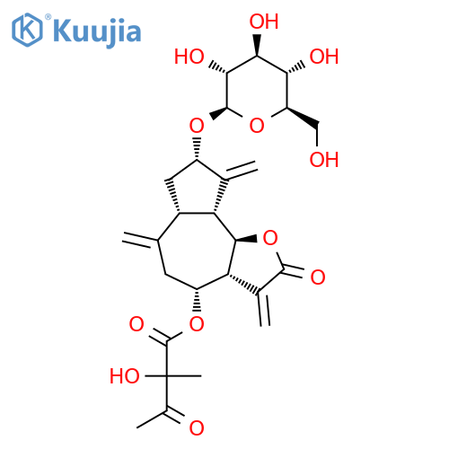 8β-(2-Hydroxy-2-methyl -3-oxobutyryloxy)glucozaluzanin C structure