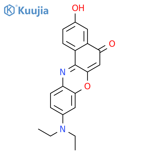 5H-Benzo[a]phenoxazin-5-one, 9-(diethylamino)-3-hydroxy- structure