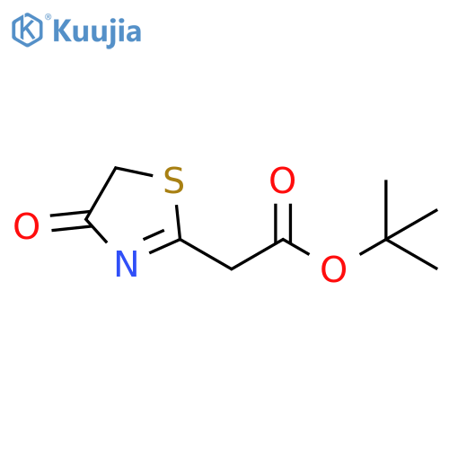 tert-butyl 2-(4-oxo-4,5-dihydro-1,3-thiazol-2-yl)acetate structure