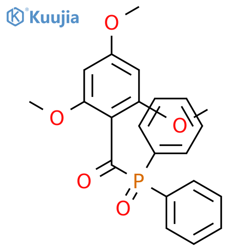 Phosphine oxide, diphenyl(2,4,6-trimethoxybenzoyl)- structure
