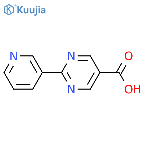 2-pyridin-3-ylpyrimidine-5-carboxylic Acid structure