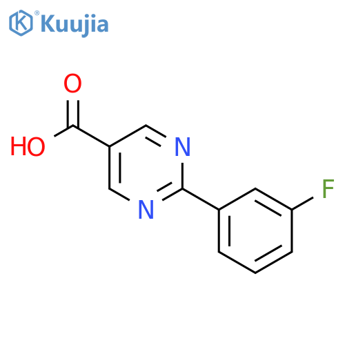 2-(3-Fluorophenyl)pyrimidine-5-carboxylic acid structure