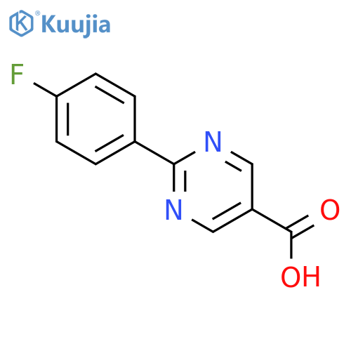 2-(4-Fluorophenyl)pyrimidine-5-carboxylic acid structure