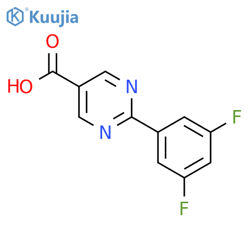 2-(3,5-Difluorophenyl)pyrimidine-5-carboxylic acid structure