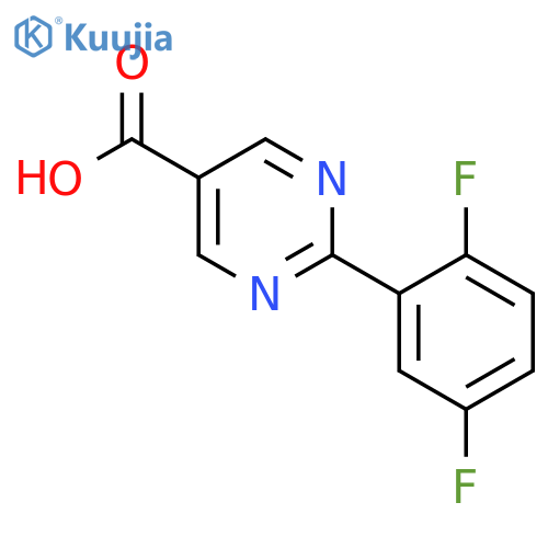 2-(2,5-Difluorophenyl)pyrimidine-5-carboxylic acid structure