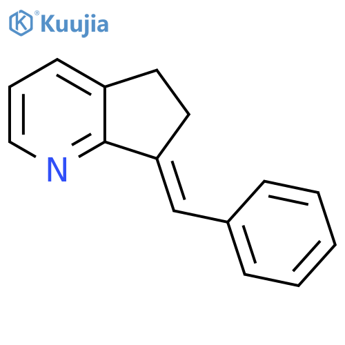 (E)-7-Benzylidene-6,7-dihydro-5H-cyclopenta[b]pyridine structure