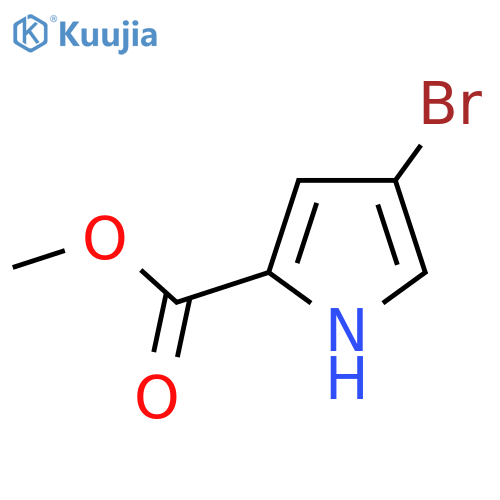 Methyl 4-bromo-1H-pyrrole-2-carboxylate structure