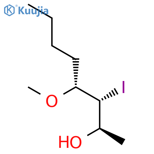 2-Octanol, 3-iodo-4-methoxy-, (2R*,3R*,4R*)- structure