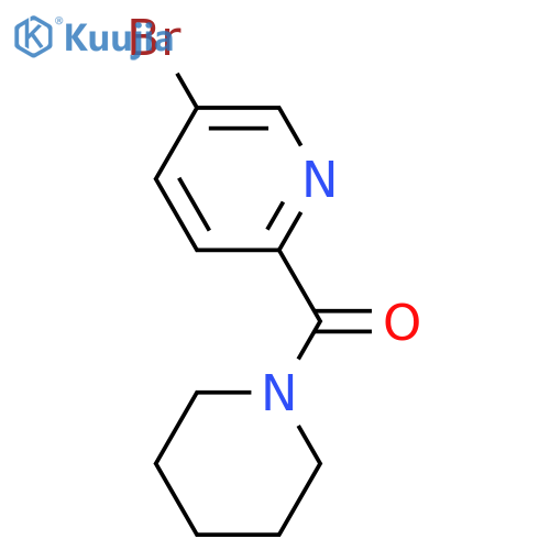 (5-Bromopicolinoyl)piperidine structure