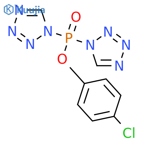 Phosphinic acid, bis(1H-tetrazol-1-yl)-, 4-chlorophenyl ester structure