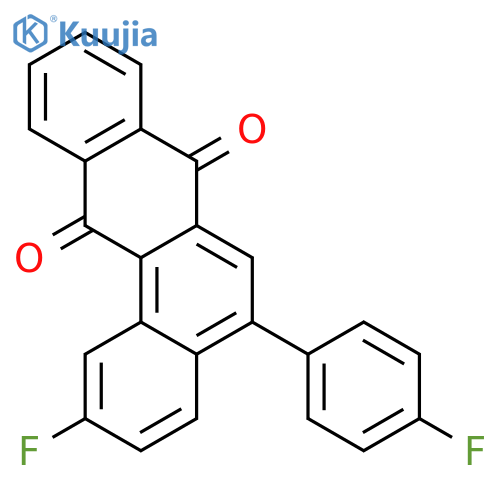 Benz[a]anthracene-7,12-dione, 2-fluoro-5-(4-fluorophenyl)- structure