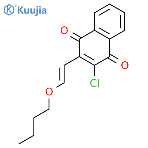 1,4-Naphthalenedione, 2-(2-butoxyethenyl)-3-chloro- structure