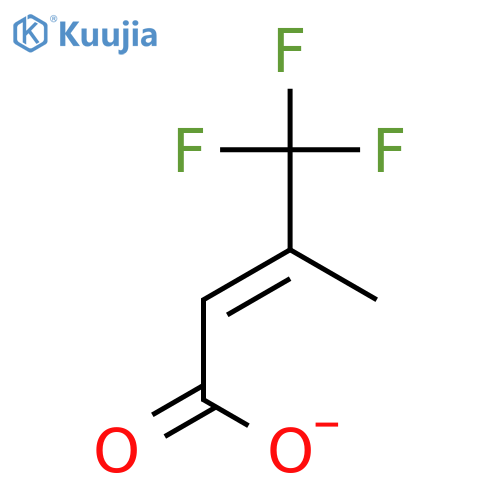 2-Butenoic acid,4,4,4-trifluoro-3-methyl-, (2Z)- structure