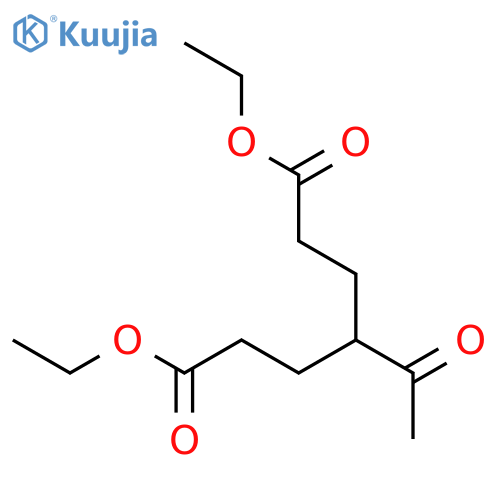 Heptanedioic acid, 4-acetyl-, diethyl ester structure