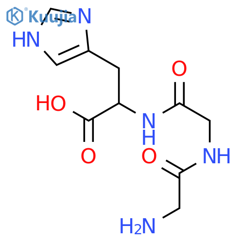 Glycylglycyl-L-histidine structure