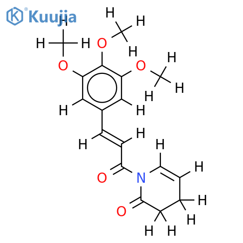 N-(3,4,5-Trimethoxy-cinnamoyl)-Delta5-2-oxo-tetrahydro-pyridin; Piperlongumin structure