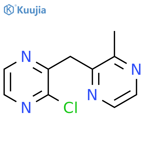 2-chloro-3-(3-methyl-2-pyrazinylmethyl) pyrazine structure