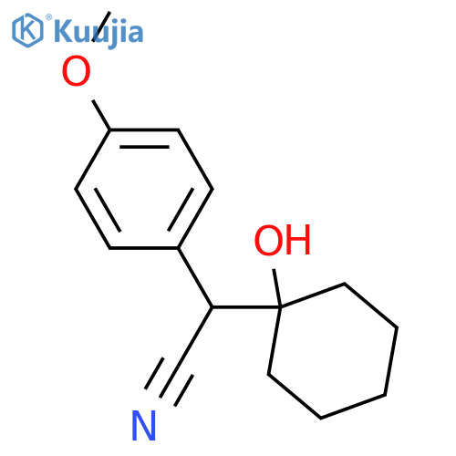 1-(Cyano-(4-methoxyphenyl)methyl)cyclohexanol structure
