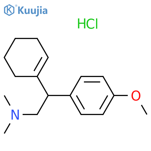 β-1-Cyclohexen-1-yl-4-methoxy-N,N-dimethyl-benzeneethanamine Hydrochloride structure
