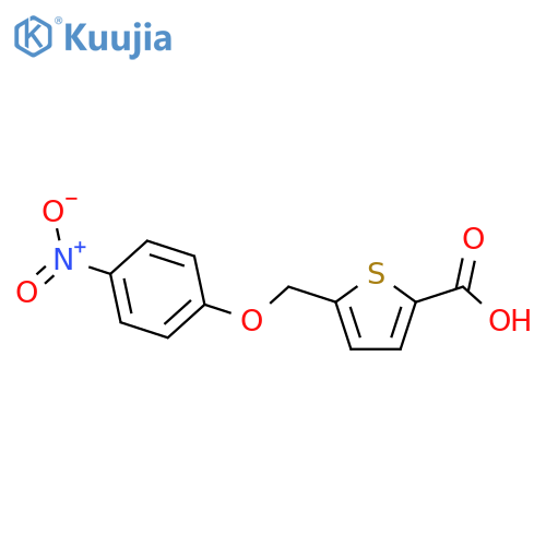 5-(4-Nitrophenoxy)methylthiophene-2-carboxylic Acid structure