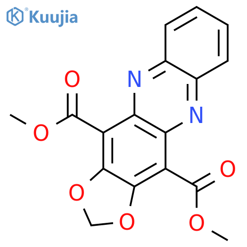 1,3-Dioxolo[4,5-b]phenazine-4,11-dicarboxylic acid, dimethyl ester structure