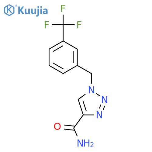 1H-1,2,3-Triazole-4-carboxamide, 1-[[3-(trifluoromethyl)phenyl]methyl]- structure