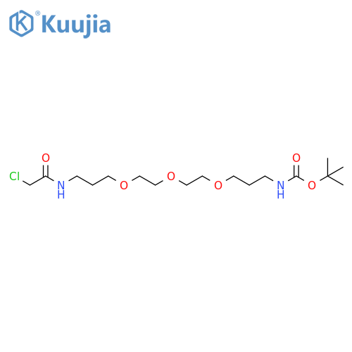 tert-Butyl (1-Chloro-2-oxo-7,10,13-trioxa-3-azahexadecan-16-yl)carbamate structure