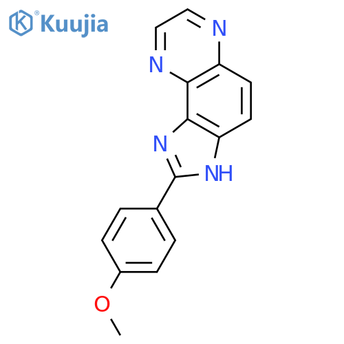 2-(4-methoxyphenyl)-3H-imidazo[4,5-f]quinoxaline structure