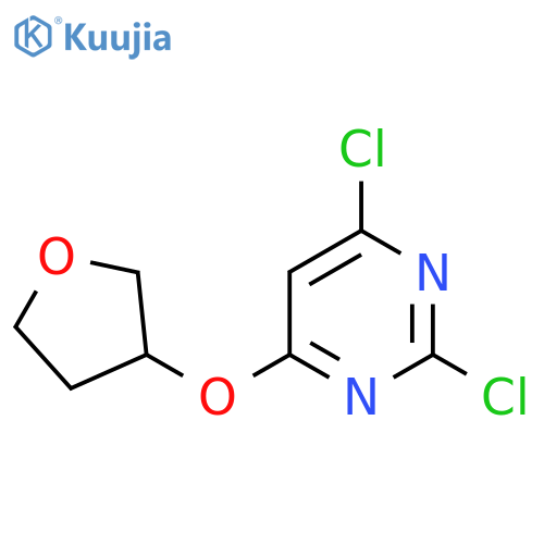 2,4-dichloro-6-(oxolan-3-yloxy)pyrimidine structure