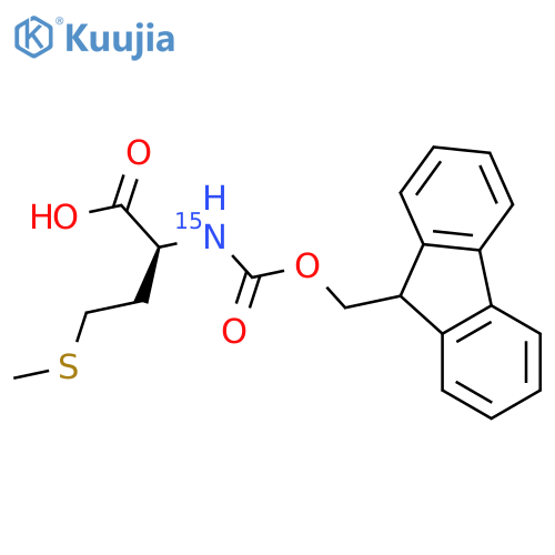 (2S)-2-(9H-Fluoren-9-ylmethoxycarbonyl(15N)amino)-4-methylsulfanylbutanoic acid structure