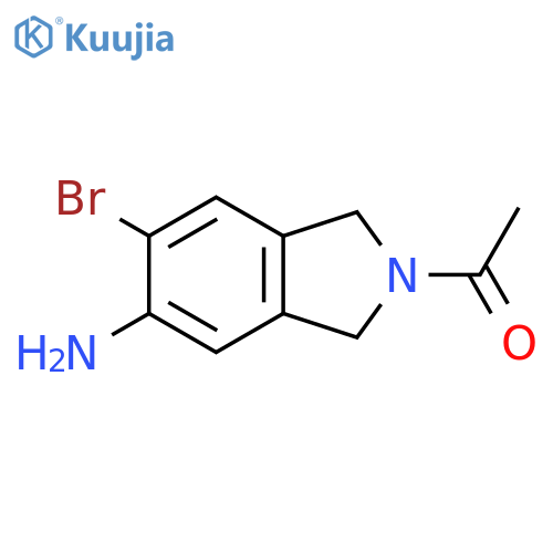 Ethanone, 1-(5-amino-6-bromo-1,3-dihydro-2H-isoindol-2-yl)- structure
