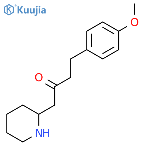 2-Butanone, 4-(4-methoxyphenyl)-1-(2-piperidinyl)- structure