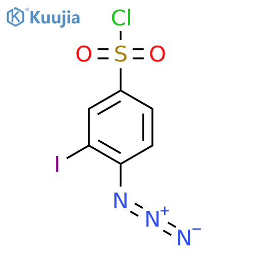 Benzenesulfonyl chloride, 4-azido-3-iodo- structure