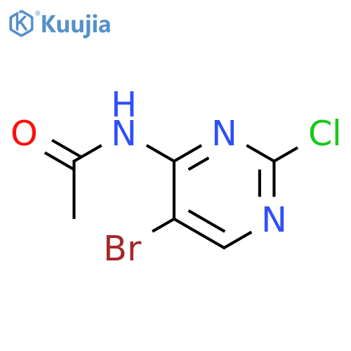 N-(5-bromo-2-chloropyrimidin-4-yl)acetamide structure