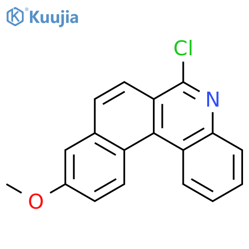 Benzo[k]phenanthridine, 6-chloro-10-methoxy- structure